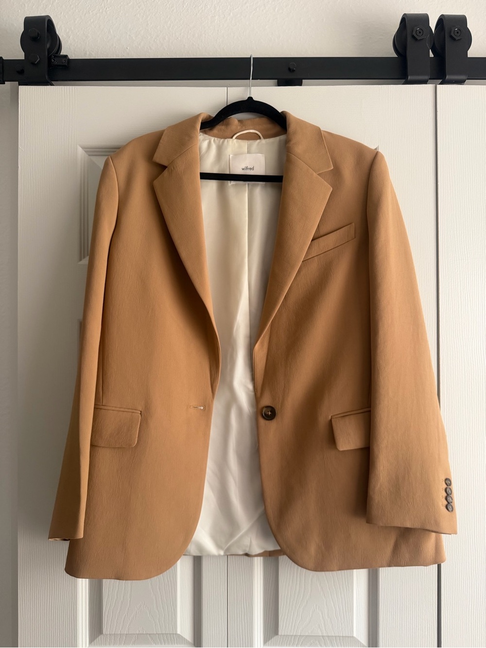 Wilfred Tan Single-Button Blazer